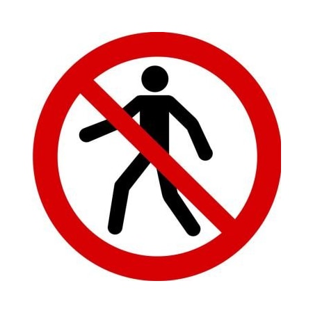 ISO PROHIBITION Safety Sign NO MISO561VP